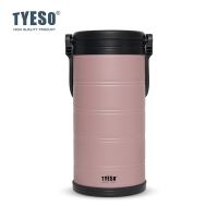 TYESO 01036/01037  กระติกน้ําแข็งสูญญากาศสแตนเลสขนาดใหญ่ ความจุใส่เครื่องดื่มได้ 5–10 แก้ว เก็บร้อน–เย็น คูลเลอร์ปาร์ตี้กลางแจ้ง ภาชนะเก็บเครื่องดื่มฉนวน
