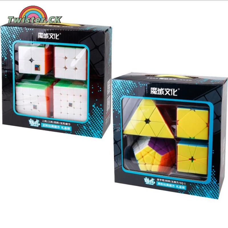 Twister.CK ShiningLove 2x2 3x3 4x4 5x5 Cube Toy Set Puzzle Magic Cube