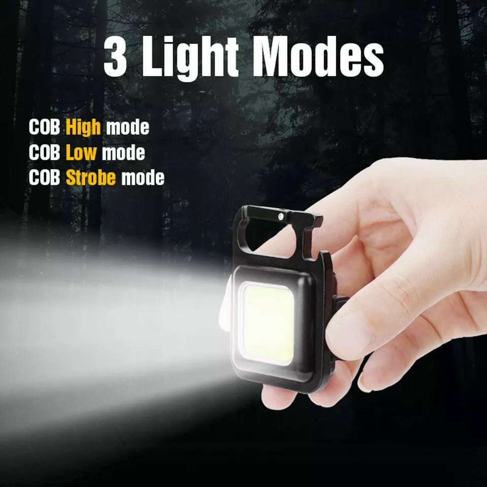 USB sạc pin đèn đi cắm trại ngoài trời đèn mini đèn khẩn cấp di động COB