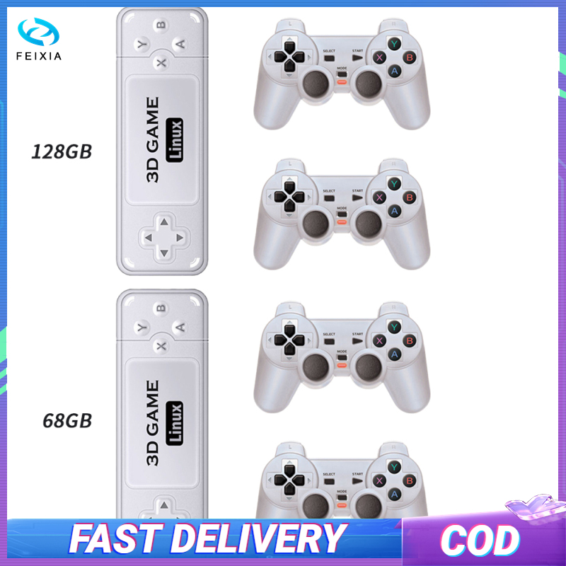 Y6 Wireless Retro Game Console Built In 10000 Games Plug Play Video Game Sticks 2.4G Wireless Controllers Nostalgia Stick Game 4K Video TV Game Stick With USB Receiver ราคา 1,446 บาท*ส่งฟรี