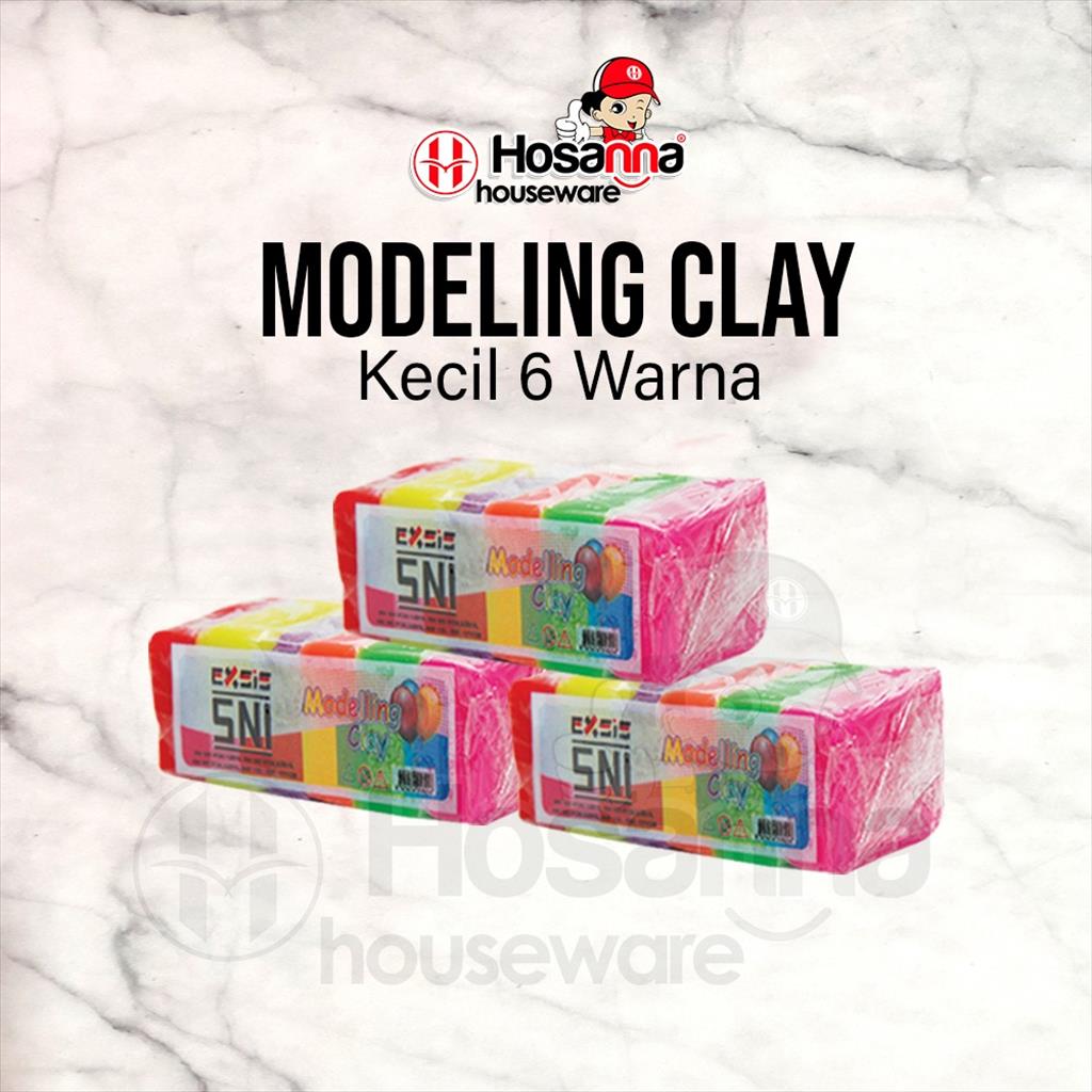 Malam Mainan KECIL 6 warna / Malam Lilin/ Playdough / Modelling clay