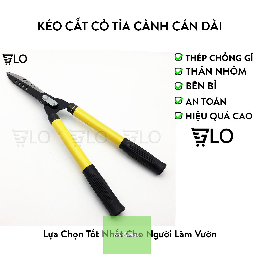 Kéo Cắt Cỏ, Tỉa Cành Hàng Rào, Cây Cảnh Tăng Giảm Chiều Dài Cán Tay Cầm