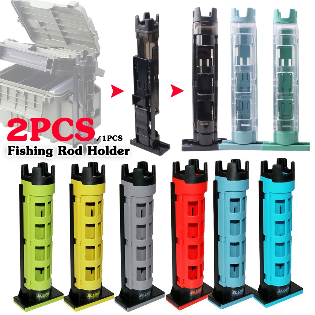 4-1pcs Plastic Fishing Box Rod Stand Fishing Box Rod Barrel Holder
