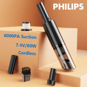Philips Cordless Handheld Vacuum Cleaner for Home/Car - Portable
