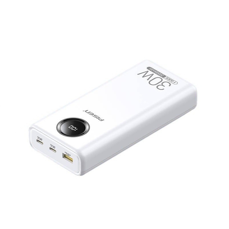 Pin dự phòng siêu nhanh Pisen TS-D337 20000mAh hỗ trợ 2 cổng sạc typec in/out - QC 22.5W và PD 30W (