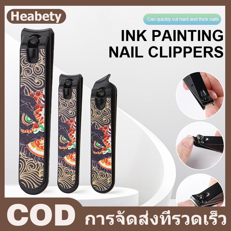 Heabety กรรไกรตัดเล็บสไตล์จีนสิงโตเต้นรำสแตนเลสกรรไกรตัดเล็บเท้าหนาเครื่องมือทำเล็บมืออาชีพ ราคา 15 บาท*ส่งฟรี