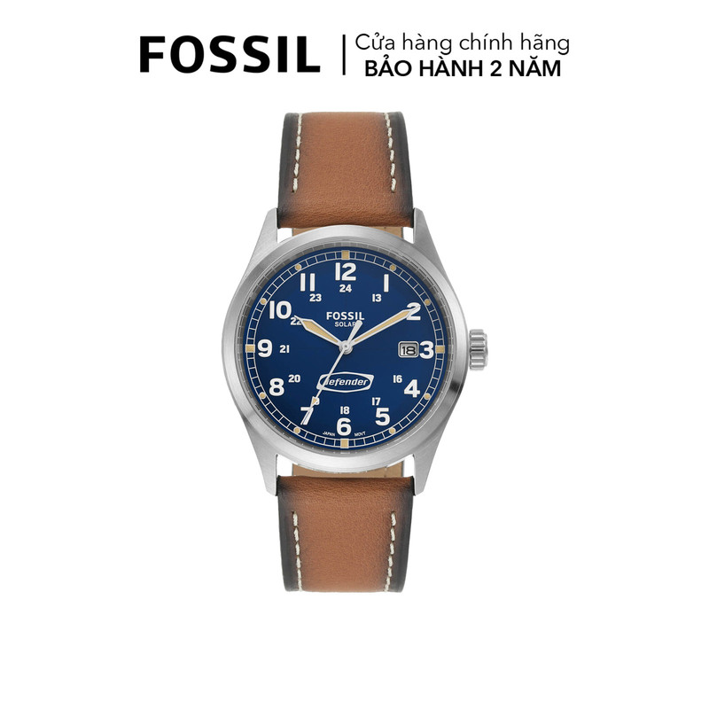 Đồng hồ nam Fossil Defender dây da, mặt 40 MM, màu nâu, FS5975