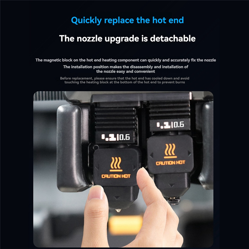 【original】 0.6Mm Hardened Steel Extruder Hotend Kit For Bambu Lab H2D 3D Printer, Enhanced Print Spe