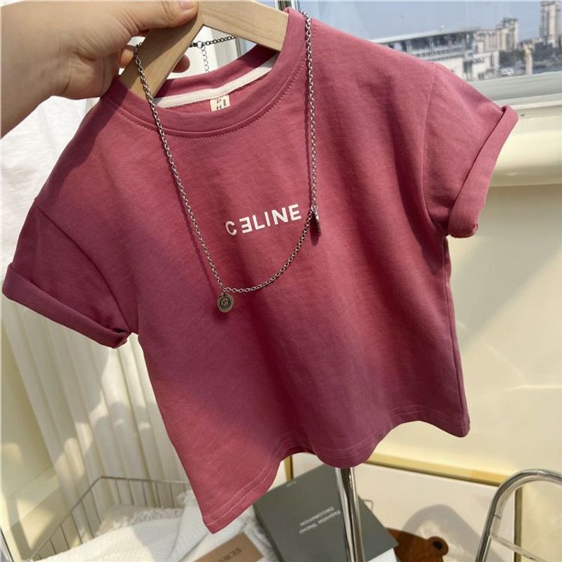 Hobibear Celine Áo phông thương hiệu với Vòng cổ thời trang cho thời trang mùa hè