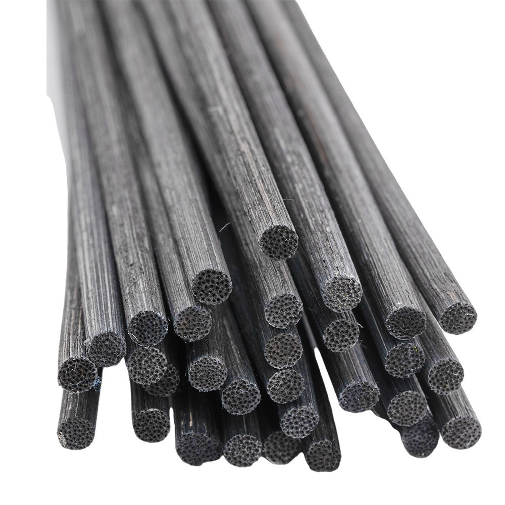 Rattan Reed Sticks (12 24 60 Stick) Dia. 4mm x 260mm Natural Aromatherapy Diffuser Sticks (Natural / Black Colour)
