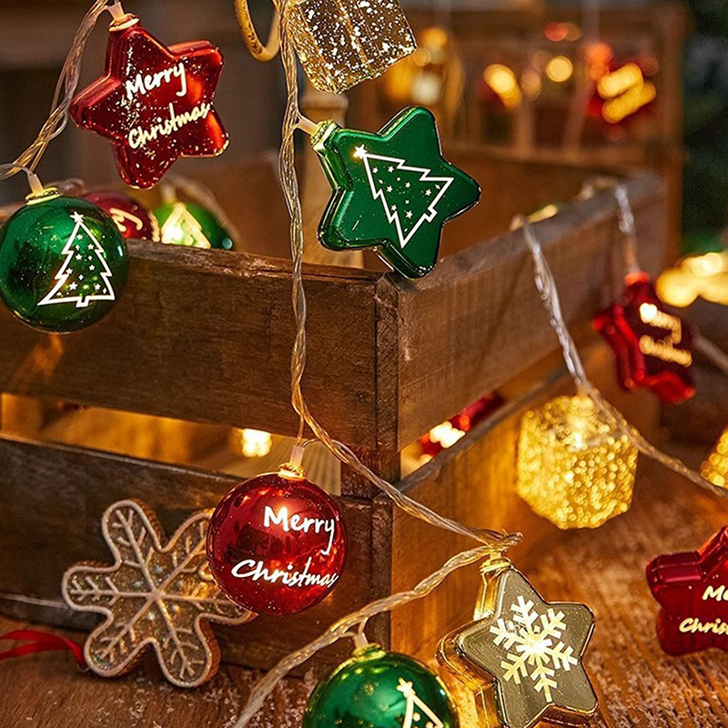 LSHUO Giáng sinh ánh sáng chuỗi kẹo mía Santa cluas Snowman đèn Xmas cây USB ánh sáng Dây treo đồ trang trí Giáng sinh vui vẻ trang trí