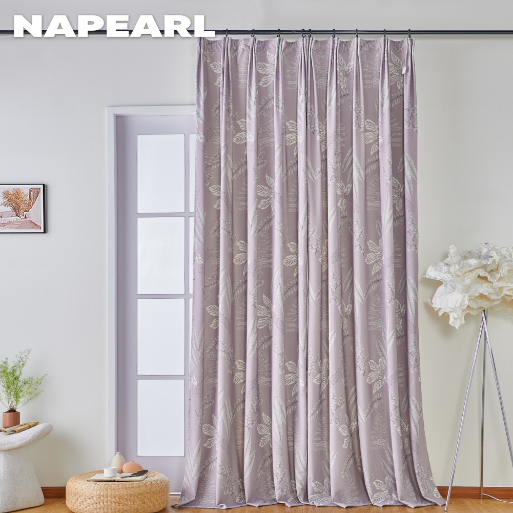 NAPEARL Elegant French Printed Curtains High Quality and Simple Blackout Curtain for Living Room and Bedroom Home Decor 1PC ราคา 556 บาท*ส่งฟรี