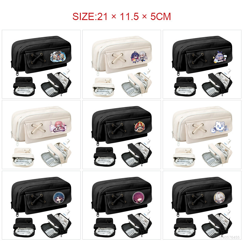 CL33 Yg Honkai Star Rail Phim hoạt hình Anime Hộp đựng bút chì sinh viên lưu trữ dung lượng lớn Hộp văn phòng phẩm 33CL