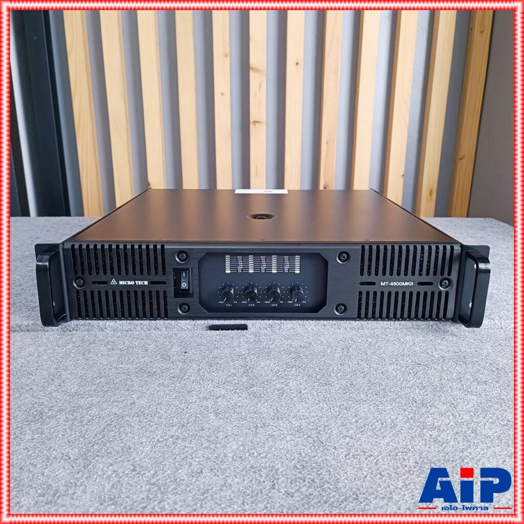 ไมโครโฟนบันทึกเสียง Microphone Microtech MT-4800 MKII poweramp 4CH เพาเวอร์แอมป์ 4 แชนแนล ไมโคร เทค MT 4800 MKII MT4800 MKII เอไอ-ไพศาล ราคา 19,180 บาท*ส่งฟรี