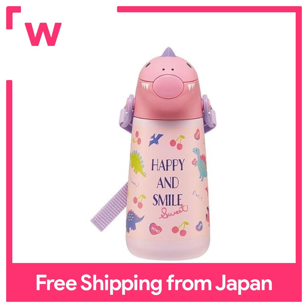 Skater 3D Stainless Steel Straw Water Bottle 370ml Vacuum Double-layer Insulated Happy & Smile SSH4D-A ราคา 945 บาท*ส่งฟรี