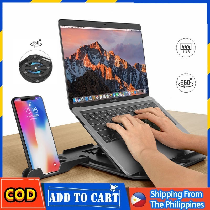 laptop stand laptop accessories laptop stand holder Roos Shop Laptop Stand With Phone Holder Laptop Holder Desktop Office Laptop bracket