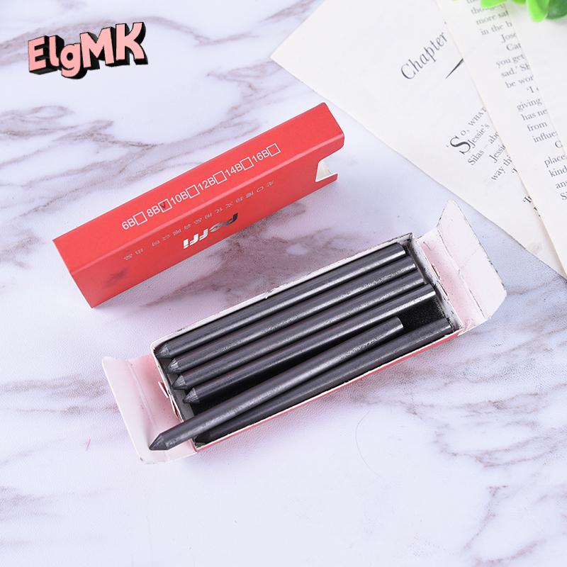 ElgMK 5.6mm Mechanical Lead Auto Clutch Pencil Holder Refill HB 2B 4B 6B 8B 6Pcs/1 Box