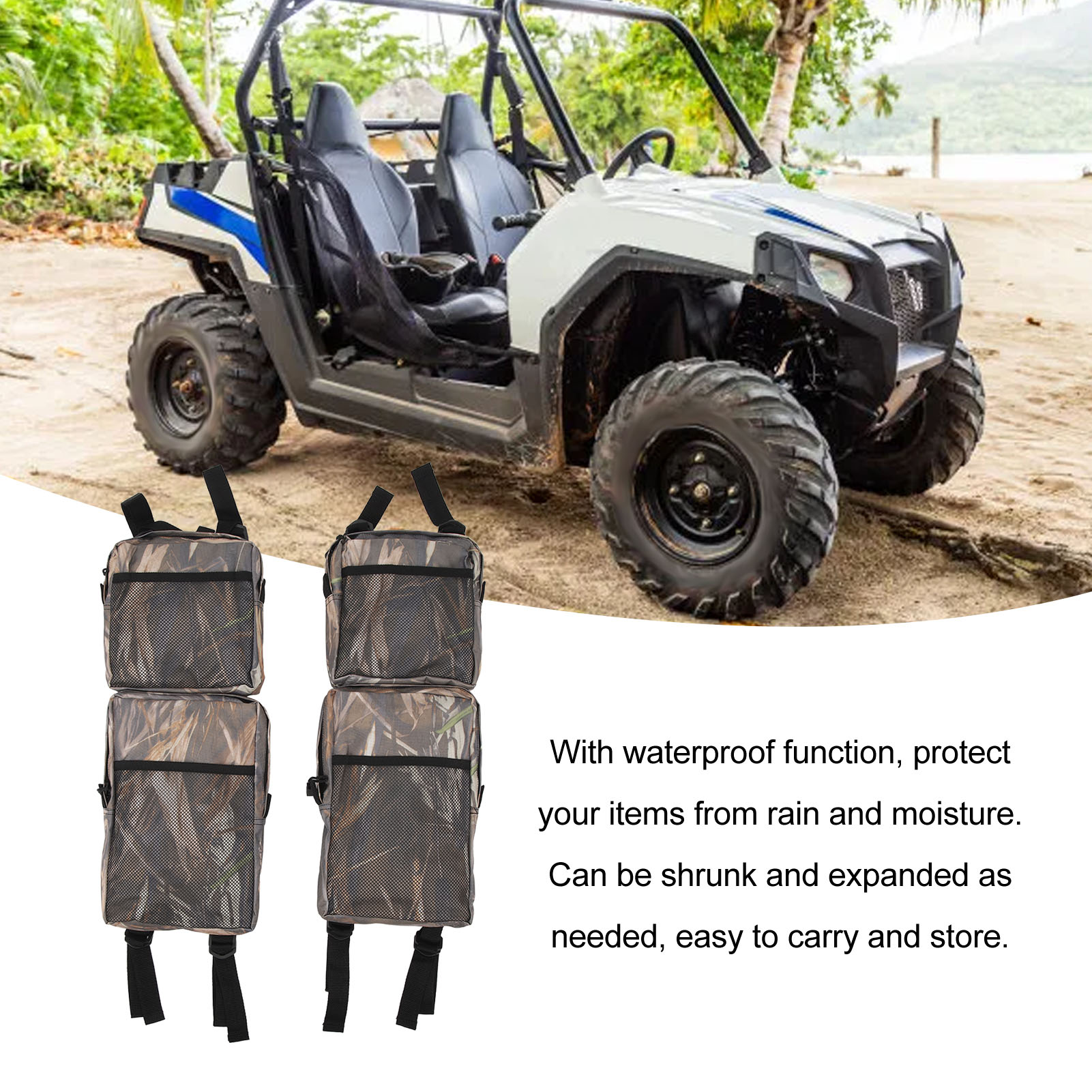 Xe trượt tuyết giá đỡ phía sau ATV túi bên sử dụng rộng rãi vải oxford bền cho UTV Dirt Bike