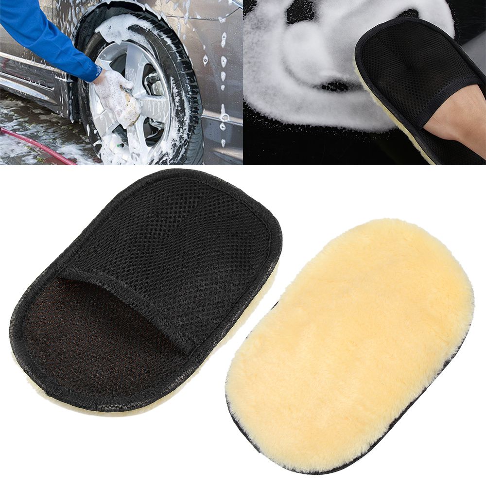 TCZTK Đánh bóng găng tay Sản phẩm chăm sóc Rửa xe máy Bàn chải làm sạch Bàn chải len Phong cách xe hơi Giặt găng tay