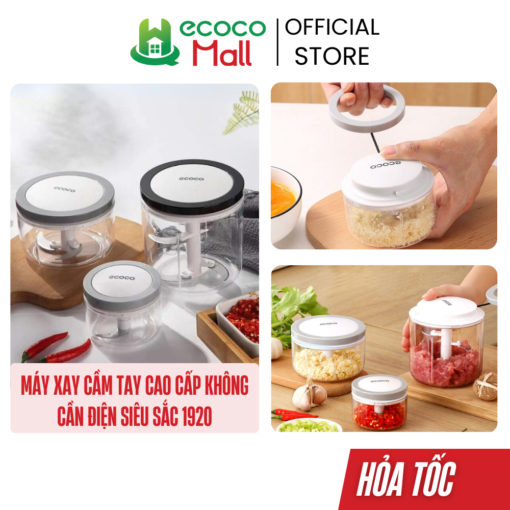  Máy xay cầm tay ECOCO cao cấp không cần điện siêu sắc 