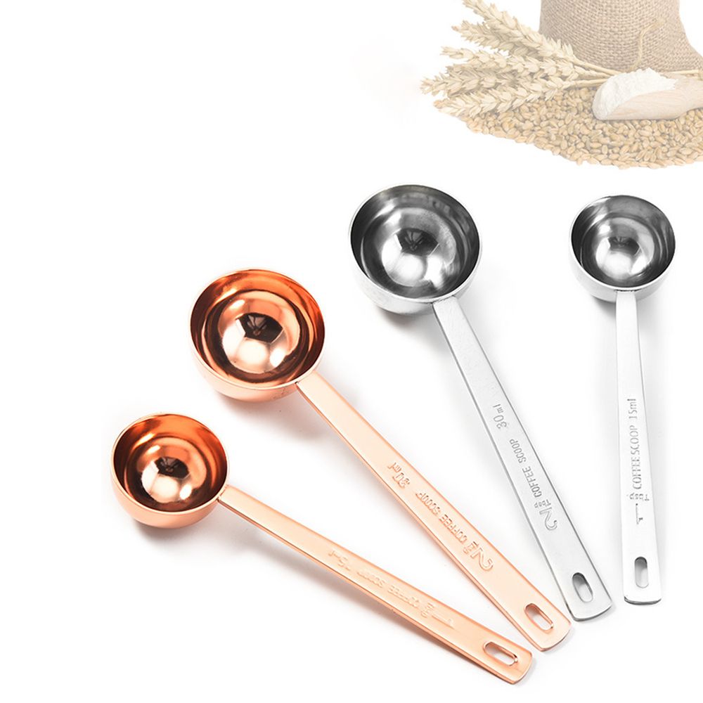 GUDAN Bạc Với Xử lý Thép không gỉ Đối với cà phê Thìa cà phê Thìa đo lường Phụ kiện cà phê Dụng cụ nhà bếp dụng cụ nhà bếp