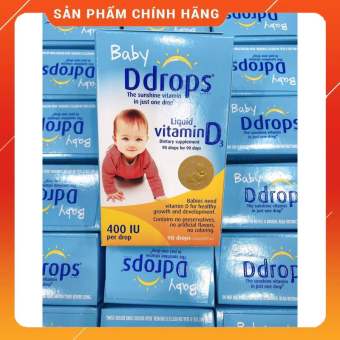 Vitamin D3 Drops - Baby DDrops bổ xung vitamin D cho bé 60 giọt và 90 giọt
