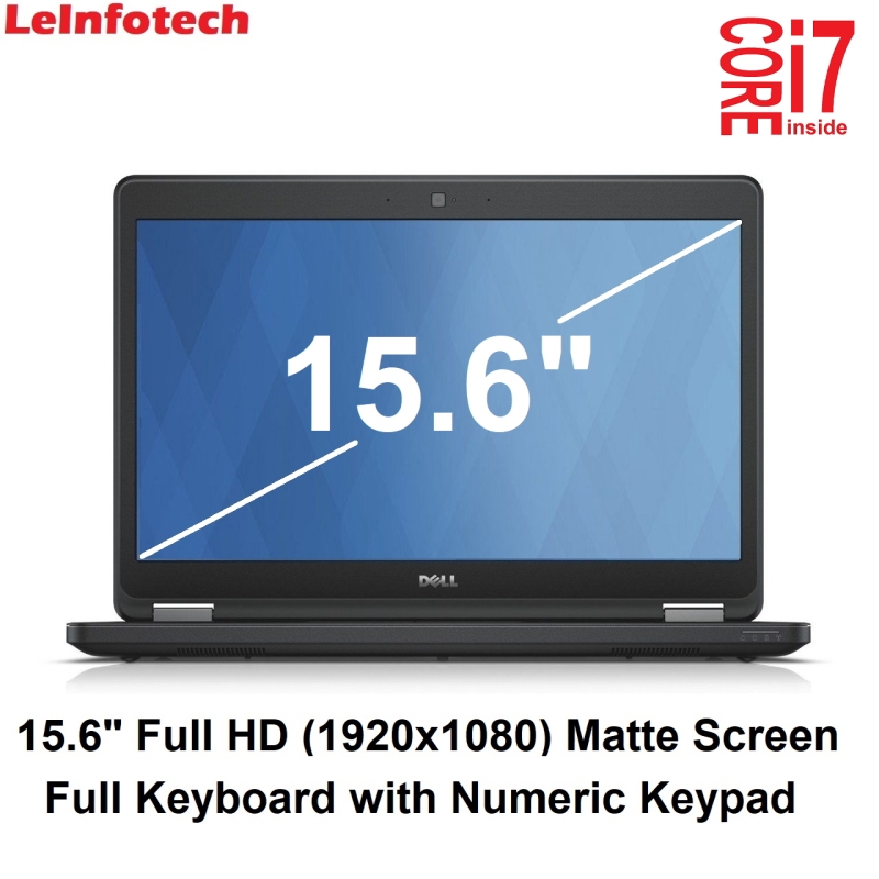 Dell Latitude E6540 15.6inch Business Laptop, Intel Core i7-4610M #3.0Ghz 8GB RAM, New 240GB SSD, Bluetooth, HDMI, Windows 10 Professional Used - Leinfotech