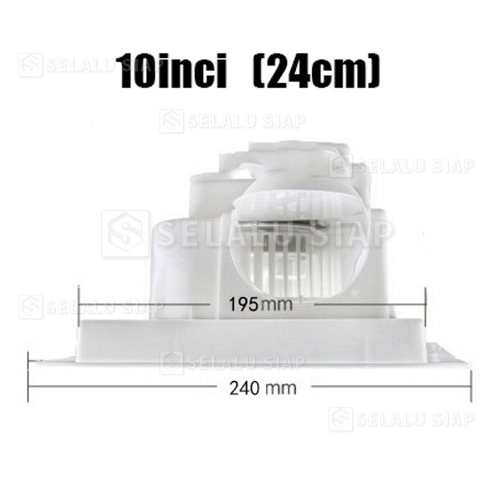 eksos penyedot panas kamar Exhaust Fan 20cm 25 cm 28.5cm 8 inch 10 Inch / 8" 10" Ceiling Plafon E...