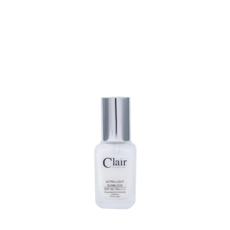 Buy Clair SKIN SOLUTIONS Ultra-light Sunblock SPF50+ PA++++ 30ml Singapore