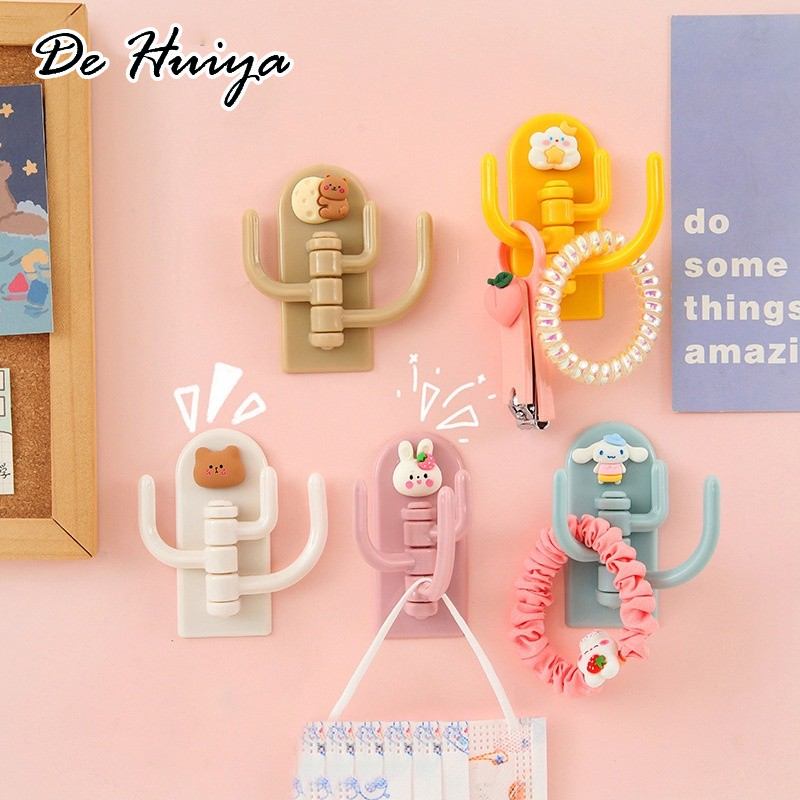 DEHUIYA ตะขอของเล่นหมุนได้หลายแบบสัตว์การ์ตูนหลากสีที่สร้างสรรค์จะไม่ทิ้งร่องรอยใดๆในห้องนั่งเล่น/ห้องนอน - ยี่ห้อ DEHUIYA ราคา 10 บาท*ส่งฟรี