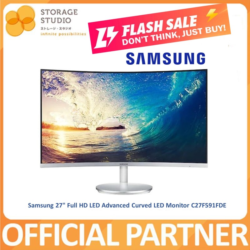 SAMSUNG Monitor 27 Advanced Curved LED Monitor . P/NO: C27F591FDE. Warranty 3 years Singapore