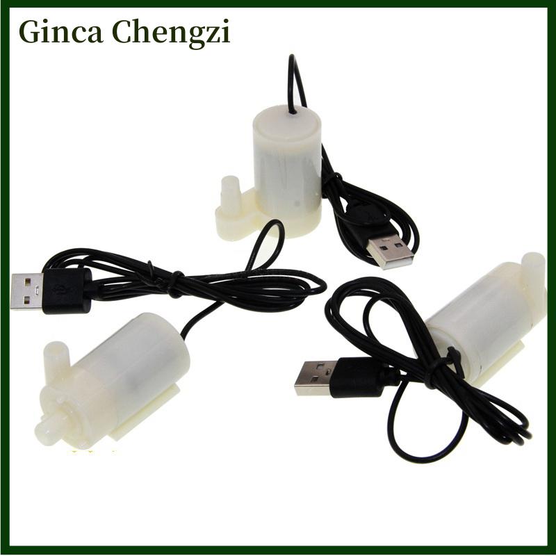 Ginca Máy bơm nước mini chìm siêu nhỏ USB cho bể cá động cơ DC đài phun nước hồ cá