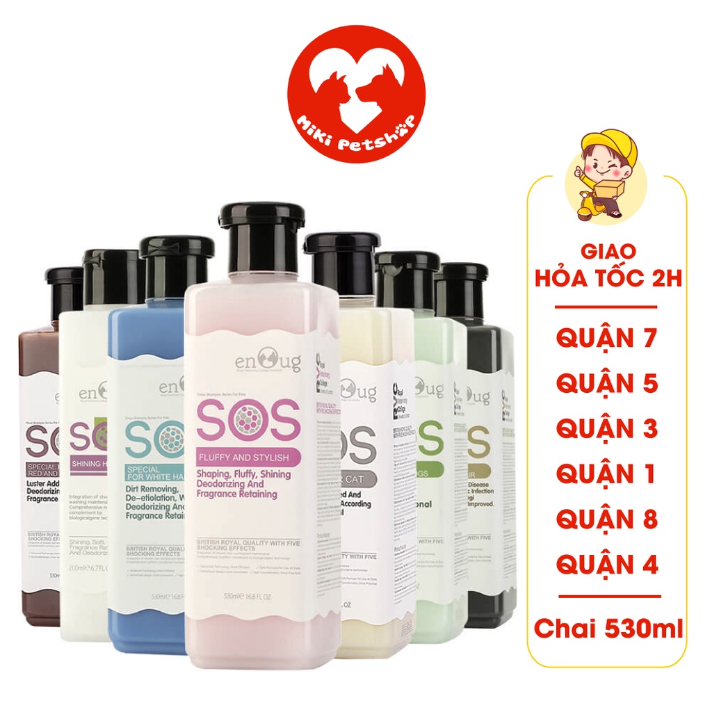 Sữa Tắm Cho Chó Mèo Sữa Tắm SOS Chai 530ml Đủ Loại - Miki Petshop