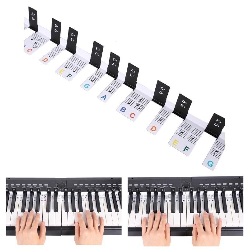 Bàn phím đàn piano dán bàn phím có thể tháo rời chữ cái Bàn phím Piano điện tử nhãn dán ghi chú bàn phím đàn piano cho trẻ em và người mới bắt đầu