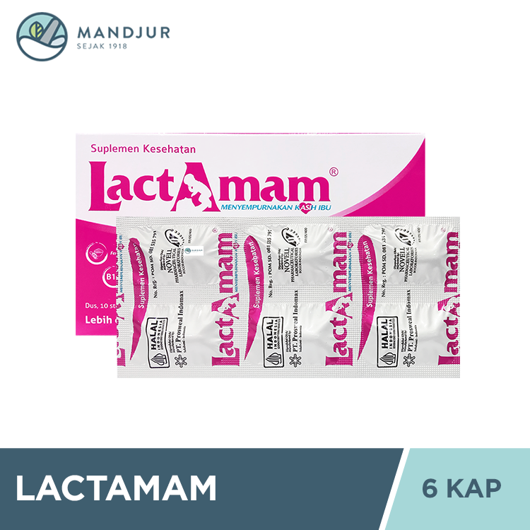 Lactamam 6 Kaplet - Melancarkan Produksi ASI