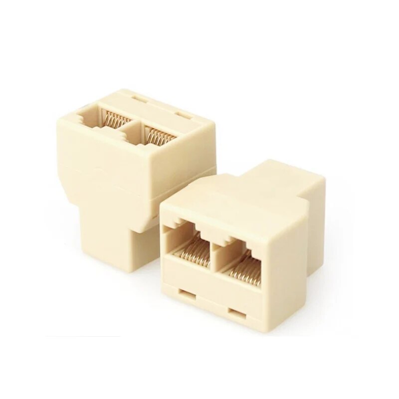 2 cái RJ45 bộ chia Bộ chuyển đổi 1-2 cổng cái kép nối Cat5 Cat6 LAN Ethernet sockt Kết nối mạng Bộ chia Bộ chuyển đổi