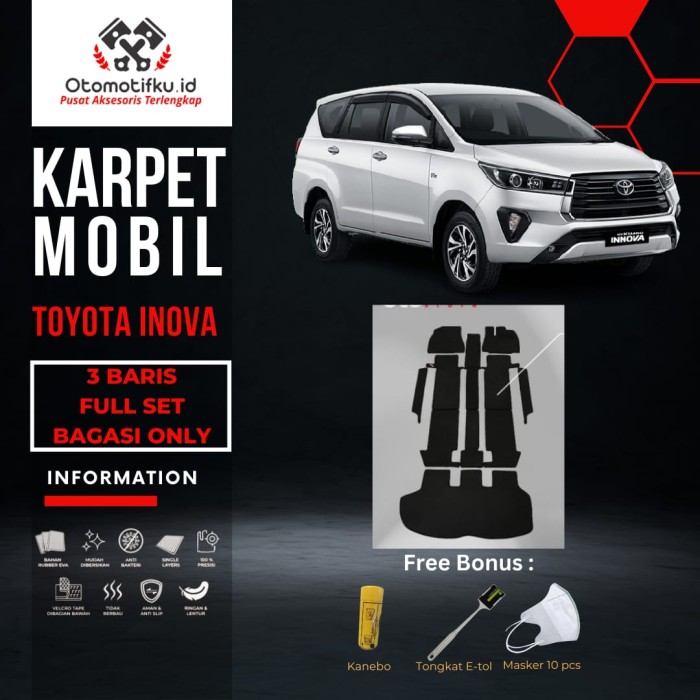 [ OTOMITFKU ]Karpet Mobil Toyota Innova Reborn Special Edition Double Layer Premium - Beige Harga 1,749,000 rupiah*Gratis Ongkir