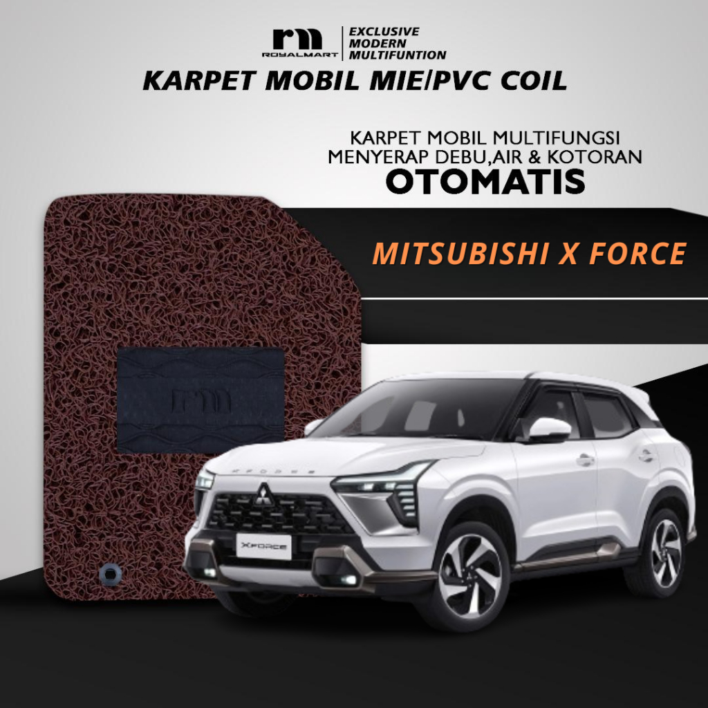 Royal Mart Karpet Mobil MITSUBISHI XFORCE FULL SET/Carpet Mie Bihun Premium Keset PVC Anti Slip Aksesoris Interior Mobil Giá 820,250 Đồng*Miễn phí vận chuyển