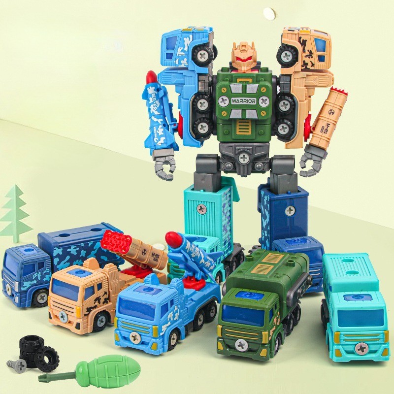 Engineering Vehicle Deformation Robot Children's Toy Inertia