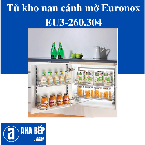 Tủ kho nan cánh mở - 2 tầng Euronox EU3-260.304. Hàng Chính Hãng (Hotline: 0899.167.587)
