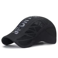 THANKSKY Sunscreen Mens Sun Peaked Cap Letter Print Mesh Beret Hat Breathable Newsboy Shade Baseball Caps Outdoor