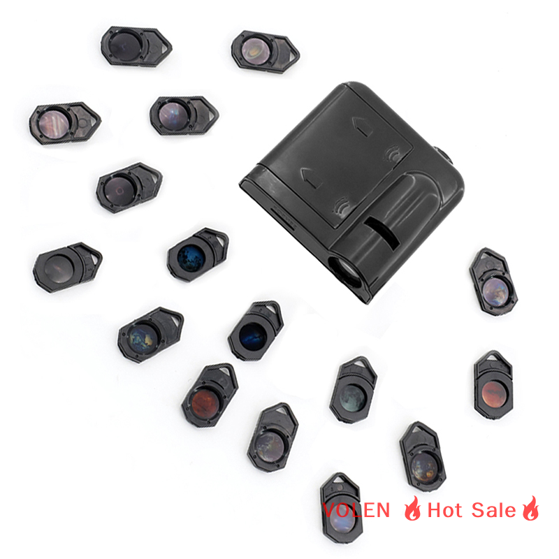 VOLEN 🔥Hot Sale🔥 Đèn chiếu thiên hà mặt trăng cực quang Đèn ngủ tạo không khí nền sáng tạo đèn chiếu Trái Đất 16 tấm thẻ