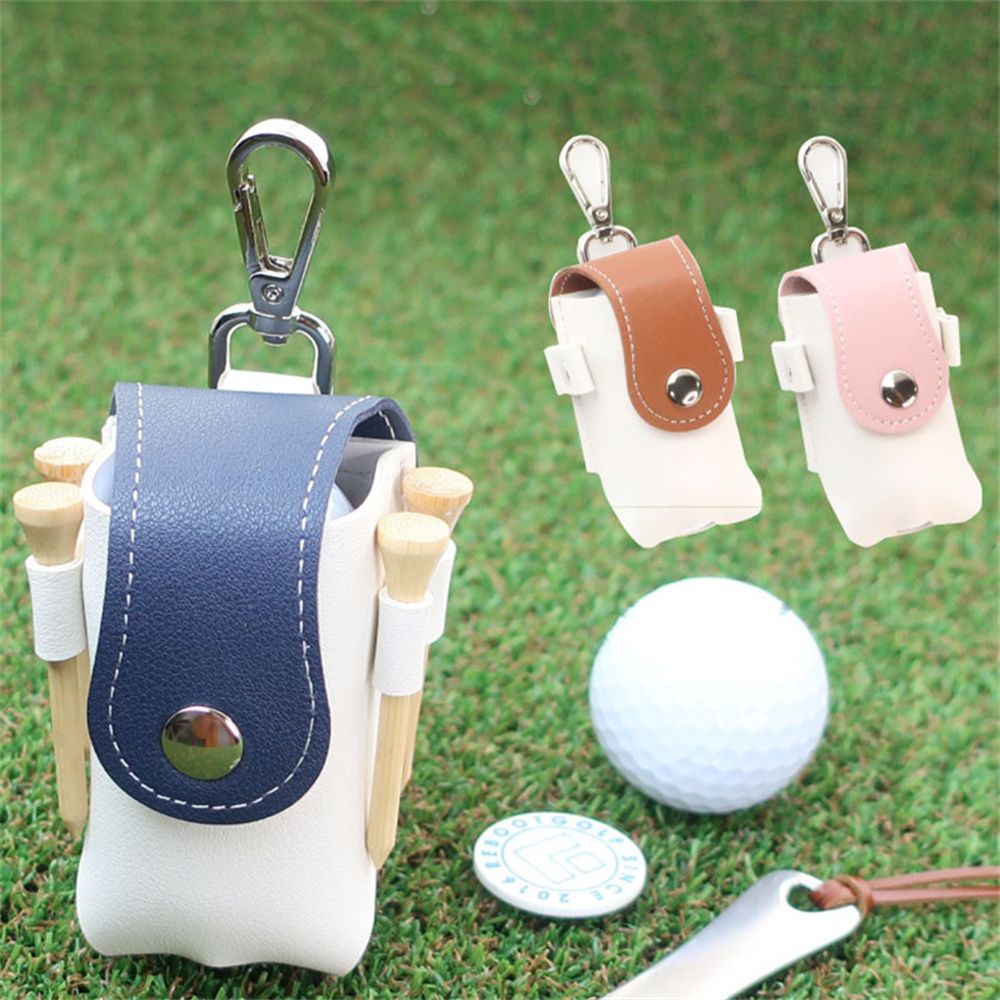 GONGL Golf Lovers Sport Bags PU Leather Waterproof Pink Waist Bag Storage