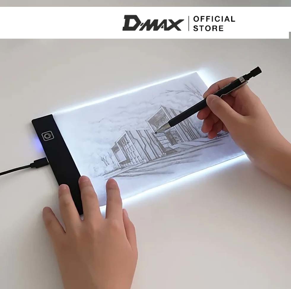 Bảng Vẽ Đèn LED Hắt Sáng 3 Cấp Độ Khổ A5 Cao Cấp