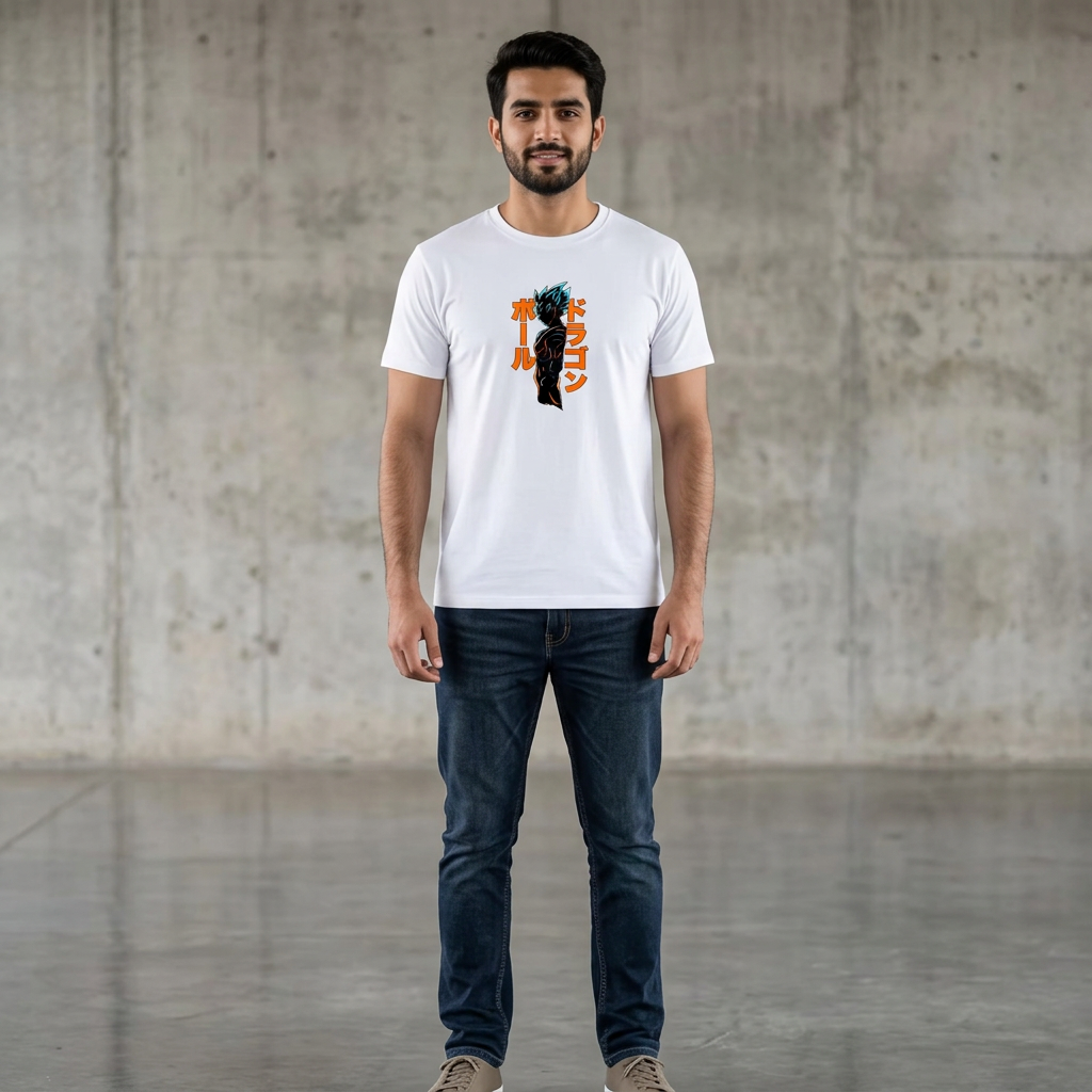 Dragon Ball Z Anime T-Shirt for Men & Boys | Goku Super Saiyan Graphic Printed Cotton Tee | Stylish Casual Summer Wear