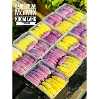 Khoai mỡ mix khoai lang hộp 500g (giao tphcm)