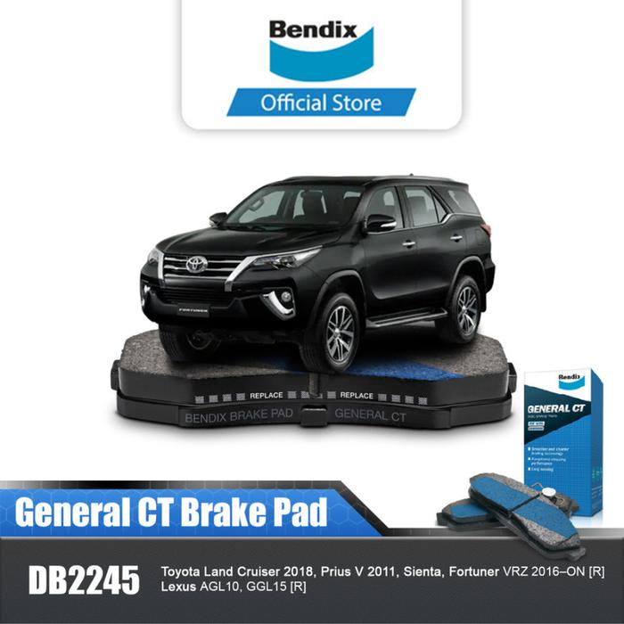 BENDIX KAMPAS REM BELAKANG MOBIL TOYOTA FORTUNER VRZ 2016-ON GCT - VAMOORA MART Giá 699,000 Đồng*Miễn phí vận chuyển