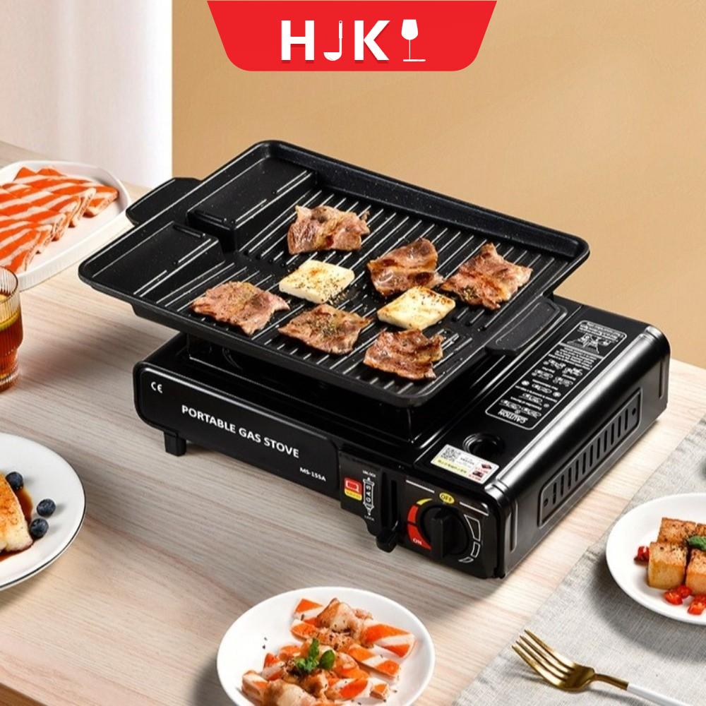 HJKL Đánh lửa tự động Đầu đốt di động Khóa an toàn Ngọn lửa có thể điều chỉnh Bếp ngoài trời Hỏa lực lớn Chống gió Bếp dã ngoại Đi bộ đường dài