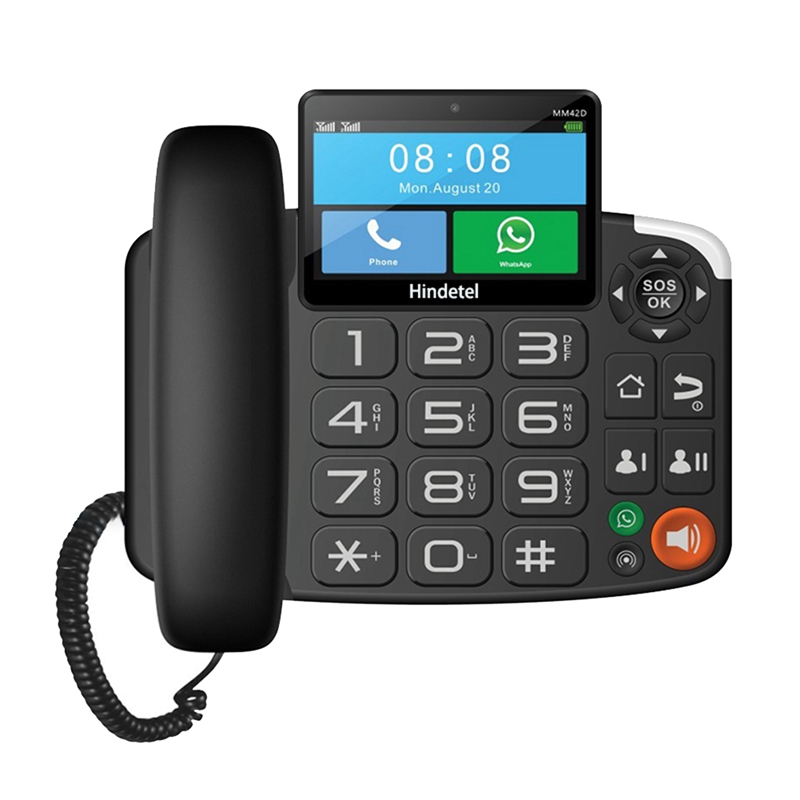 【Latest model】TUYA WIFI Video Recording Phone Cordless SIM Card Phone with 4G Network and Radio Alarm for Home EU-PLUG ราคา 4,740 บาท*ส่งฟรี