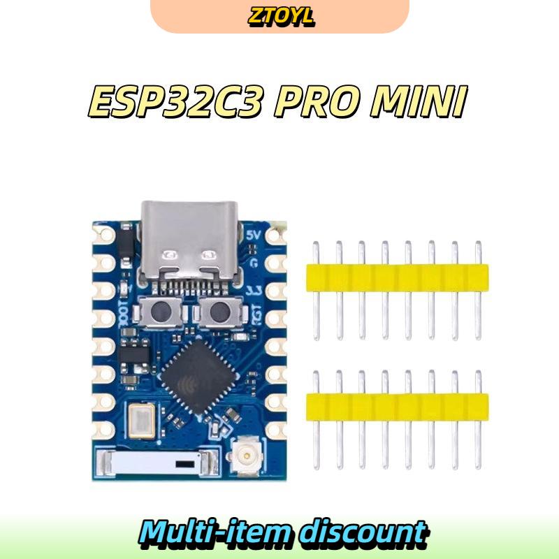 ZTOYL ESP32C3 Pro บอร์ดพัฒนาขนาดเล็ก1ชุดชิป ESP32C3FH4โมดูล อเนกประสงค์สำหรับหุ่นยนต์เพื่อการศึกษาและวิศวกรรม DIY ราคา 100 บาท*ส่งฟรี